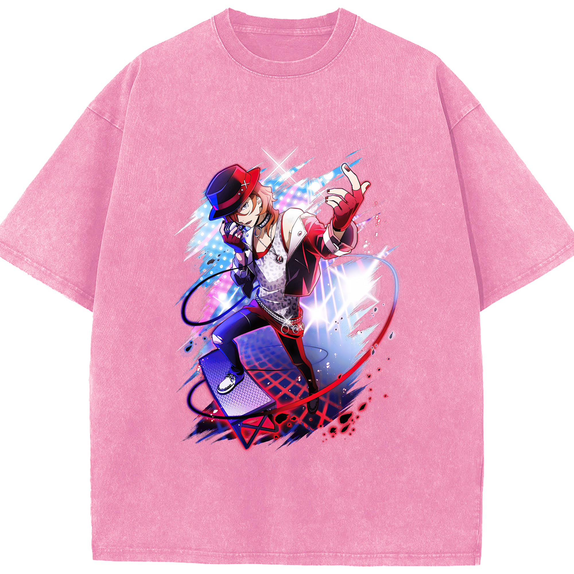 文豪ストレイドッグス Bungo Stray Dogs 綿100% ヴィンテージ風 半袖Tシャツ（フロントプリント）